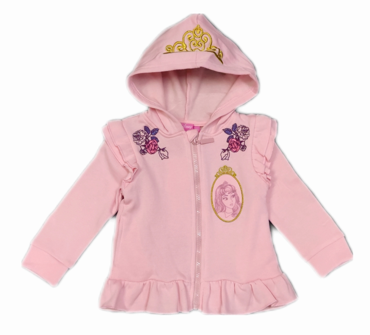 Schicke rosa farbene Sweatjacke mit Kapuze von Disneys Princess